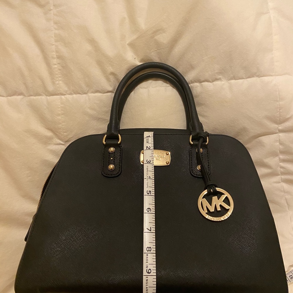 MICHAEL KORZ CLASSIC BLACK HANDBAG - Picture 10 of 13